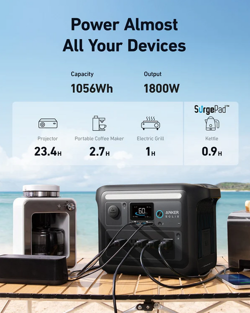 Anker SOLIX C1000X 1800W Portable Power Station