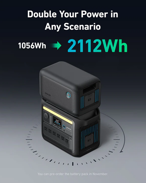 Anker SOLIX C1000X 1800W Portable Power Station