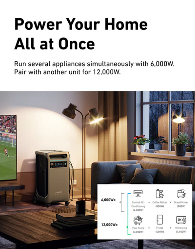 Anker SOLIX F3800 6000W Portable Power Station